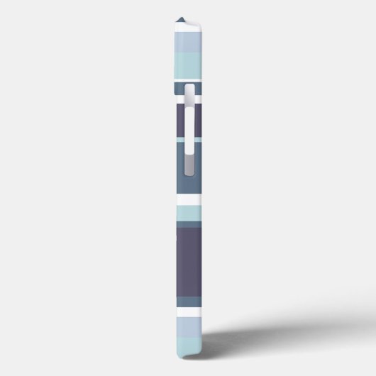 Case-Mate iPhone mit blaugrauen Streifen Case-Mate iPhone Hülle (Rückseite / Links)