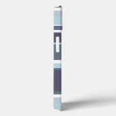 Case-Mate iPhone mit blaugrauen Streifen Hülle (Rückseite / Rechts)