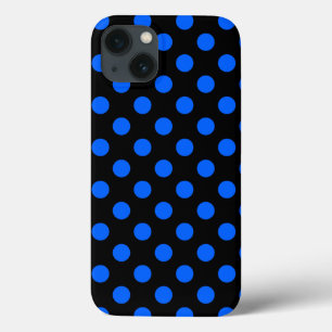 Case-Mate iPhone mit Blue-Black-Polka-Dots Hülle