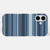 Case-Mate iPhone mit graublauen Streifen Hülle (Rückseite (Horizontal))