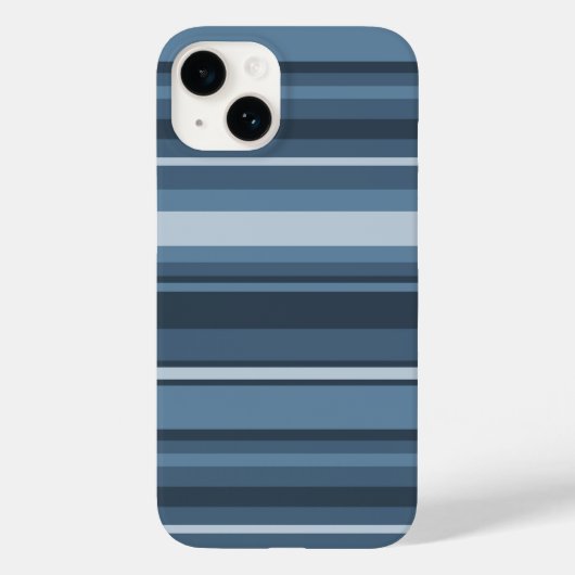 Case-Mate iPhone mit graublauen Streifen Hülle (Rückseite)