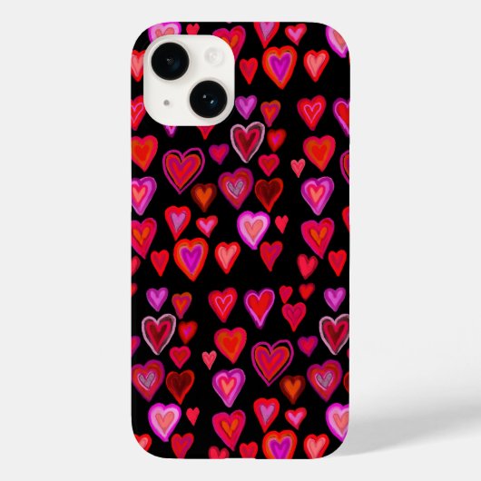 Case-Mate iPhone mit Hundert Herzen Hülle (Rückseite)