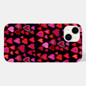 Case-Mate iPhone mit Hundert Herzen Hülle (Rückseite (Horizontal))