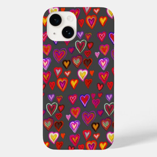 Case-Mate iPhone mit Hundert Herzen Hülle (Rückseite)
