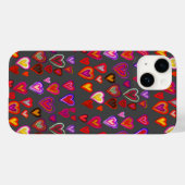 Case-Mate iPhone mit Hundert Herzen Hülle (Rückseite (Horizontal))