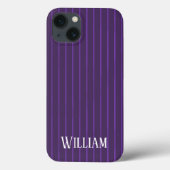 Case-Mate-iPhone mit lila Nadelstreifen Case-Mate iPhone Hülle (Rückseite)