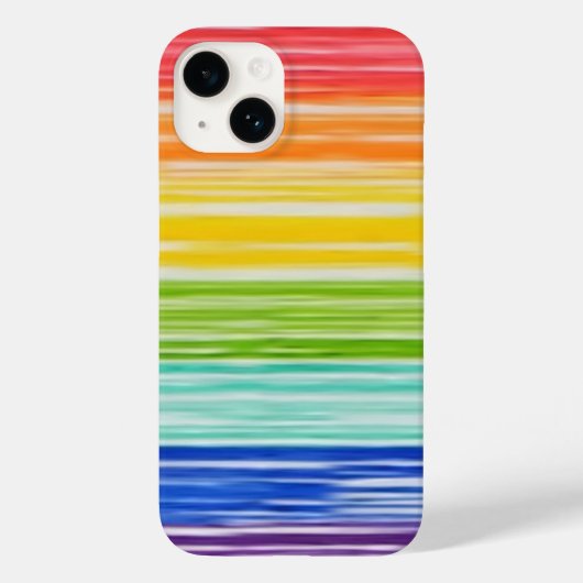 Case-Mate iPhone mit unordentlichen Regenbogenstre Hülle (Rückseite)