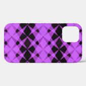 Case-Mate-iPhone: Schwarze und lila Sterne Case-Mate iPhone Hülle (Rückseite (Horizontal))