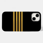 Case-Mate iPhone von Captain gold stripes Hülle (Rückseite (Horizontal))
