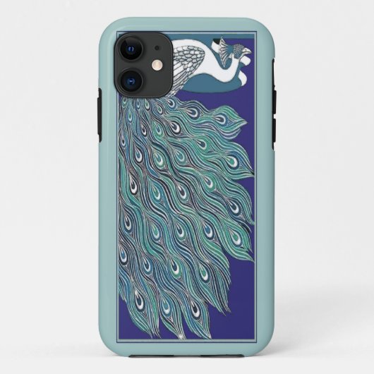 Case-Mate Kunst Nouveau Pfau-iPhone5 iPhone Hülle (Rückseite)