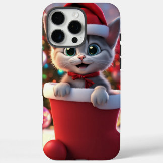 Case Mate Phone Case, Niedliches Kätzchen Weihnach