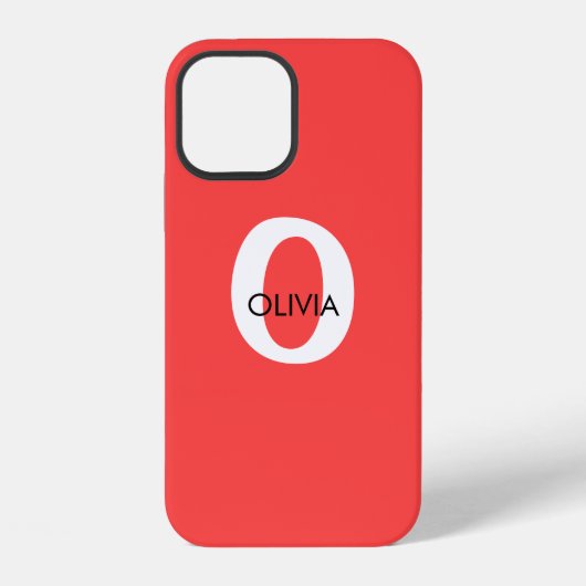 Case-Mate Tough iPhone 12 Case CUSTOM INITIAL Hülle (Rückseite)