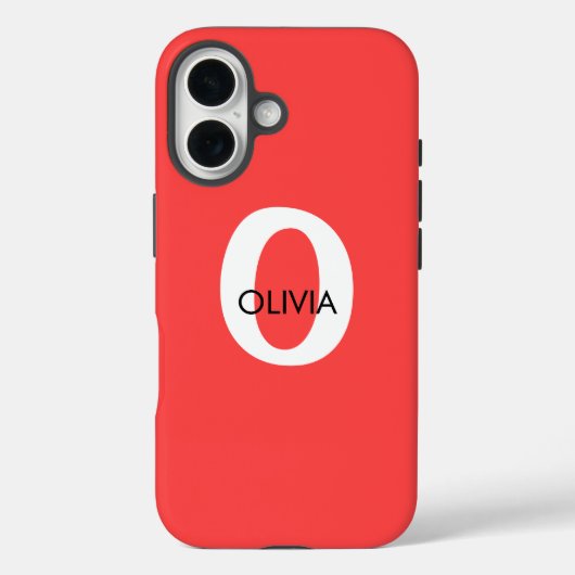 Case-Mate Tough iPhone 16 Case CUSTOM INITIAL (Rückseite)