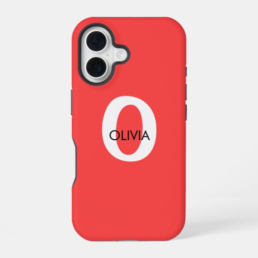 Case-Mate Tough iPhone 16 Case CUSTOM INITIAL Hülle (Rückseite)