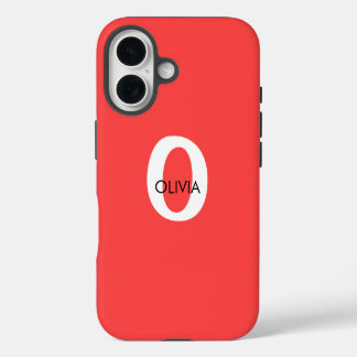 Case-Mate Tough iPhone 16 Case CUSTOM INITIAL Hülle