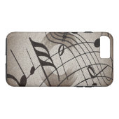 Case-Mate Tough iPhone 7 Plus Fall/Musiknoten Hülle (Rückseite (Horizontal))