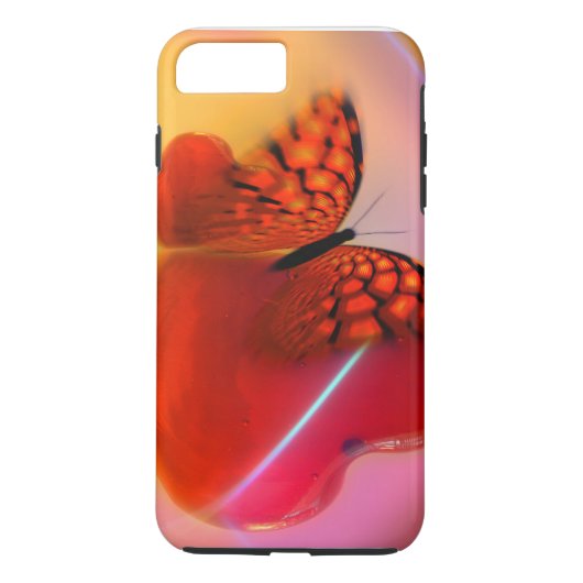 Case-Mate Tough iPhone 7 Plus Gehäuse/Schmetterlin Hülle (Rückseite)