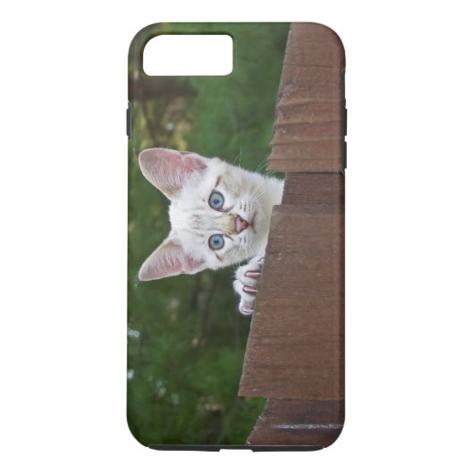 Case Mate Tough Plus iPhone 7 Case White Kitten (Rückseite)