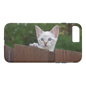 Case Mate Tough Plus iPhone 7 Case White Kitten (Rückseite (Horizontal))