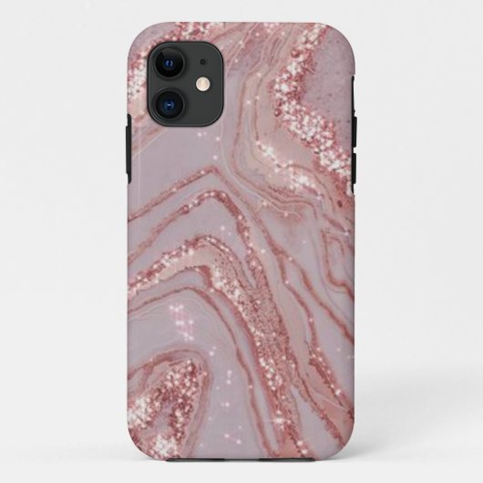 Case-Mate Tough Rose Gold Marble iPhone 11 Fall Hülle (Rückseite)