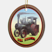 Case Traktor 'Still Steaming' Keramik Ornament (Links)