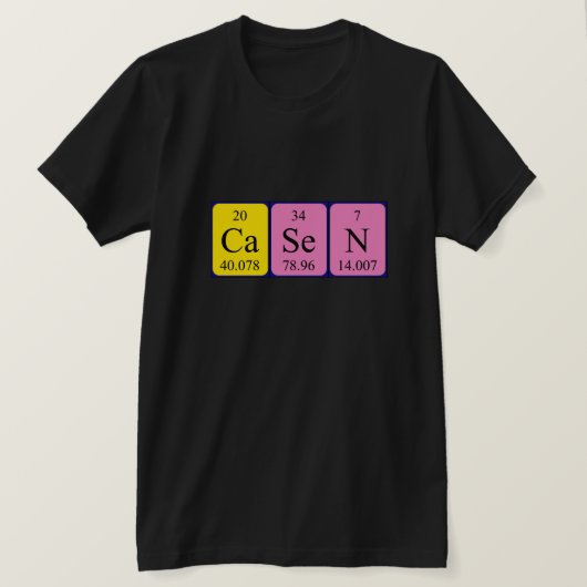 Casen Periodenname Shirt (Design vorne)