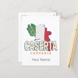 Caserta Italy Retro Campania Karte Vintag Souvenir