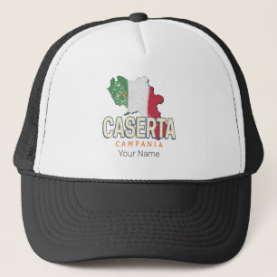 Caserta Italy Retro Campania Karte Vintag Souvenir Truckerkappe