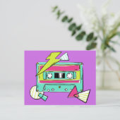 Casette Tape benutzerdefinierte Farbpostkarte Postkarte (Stehend Vorderseite)