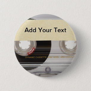 Casette Tape Button