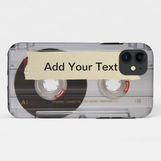 Casette Tape Case-Mate iPhone Hülle (Rückseite (Horizontal))