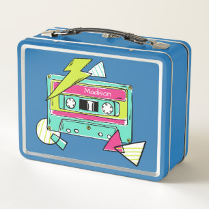 Casette Tape individuelle Name Lunch Boxen