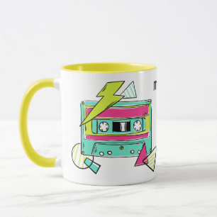 Casette Tape individuelle Name Tasse