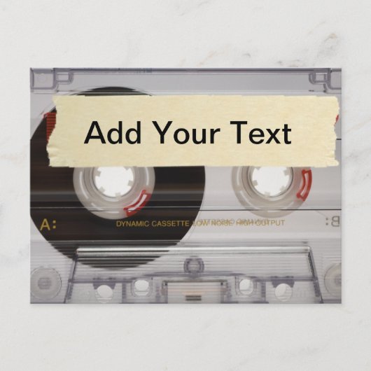 Casette Tape Postkarte (Vorderseite)