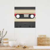 Casette Tape - Sonnenuntergang Rot Poster (Küche)