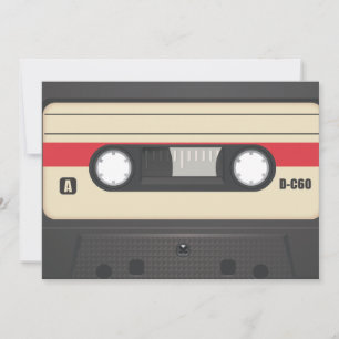 Casette Tape - Sunset Red