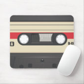 Casette Tape - Sunset Red Mousepad (Mit Mouse)