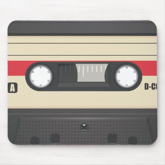 Casette Tape - Sunset Red Mousepad (Vorne)