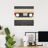 Casette Tape - Sunset Red Poster (Heimbüro)