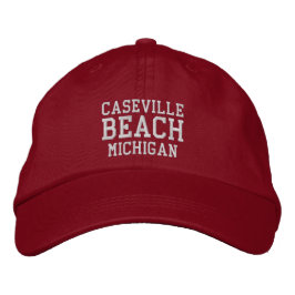 Caseville Beach Michigan Embroidered Baseball Hat Bestickte Baseballkappe