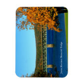Casey Bridge farbenfrohe Herbstszene Souvenir Magnet (Vertikal)