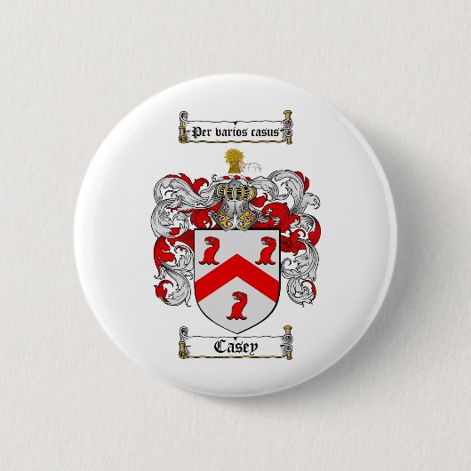 CASEY FAMILIENWAPPEN - CASEY WAPPEN BUTTON (Vorderseite)