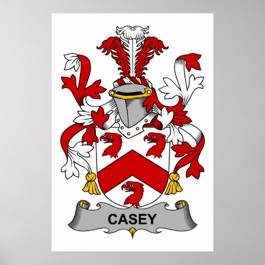 Casey Familienwappen Poster (Vorne)