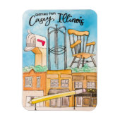 Casey, IL Magnet (Vertikal)