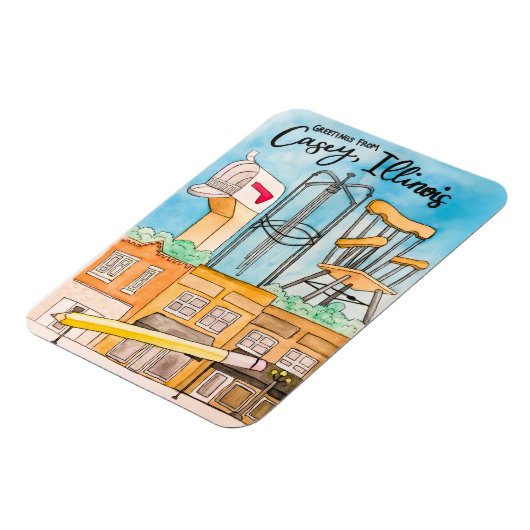 Casey, IL Magnet (Linke Seite)