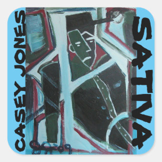 CASEY JONES SATIVA QUADRATISCHER AUFKLEBER