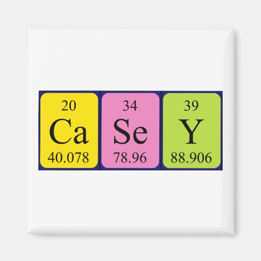 Casey Periodenmagnet Magnet (Vorne)