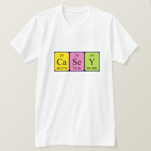 Casey Periodenname Shirt (Design vorne)