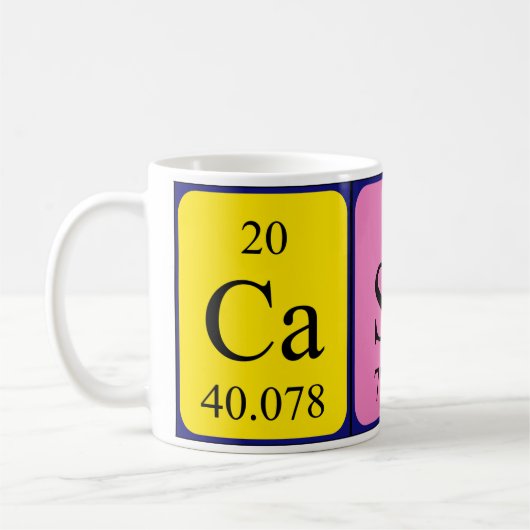 Casey Periodenname Tasse (Links)