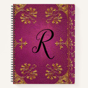 Casgraine Old Book Style Monogram Notizblock
